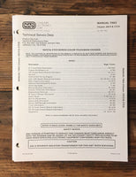 Philips Magnavox 26C9 27C9 Color TV Service Manual *Original*