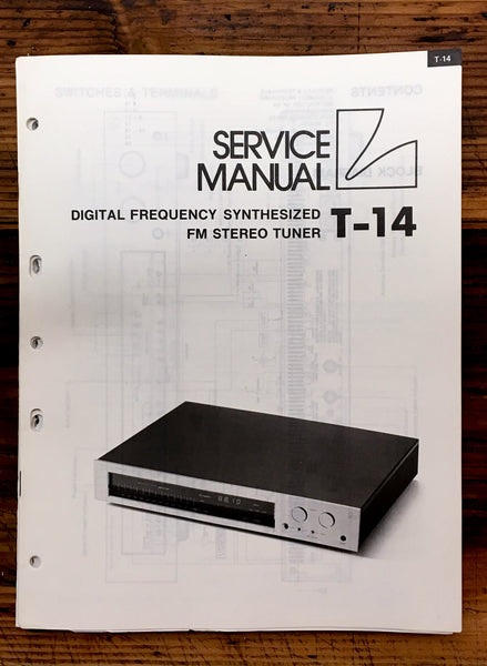 Luxman T-14 Tuner  Service Manual *Original*