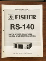 Fisher RS-140 Receiver Service Manual *Original*