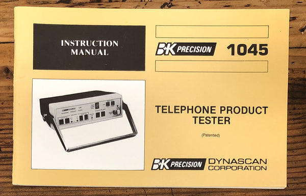B & K Model 1045 Telephone Tester  Owner / User Manual *Original*
