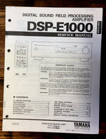 Yamaha DSP-E1000 Processor Service Manual *Original*