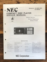 NEC CD-803E CD-803EU CD Player  Service Manual *Original*