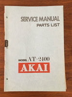 Akai AT-2400 TUNER Service Manual *Original*