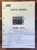 JVC Model 8210 Radio Service Manual *Original*