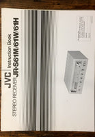 JVC JR-S61M JR-S61W JR-S61G Receiver Service Manual *Original*