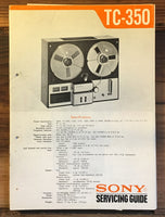 Sony TC-350  Service Manual *Original*