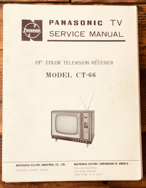 Panasonic CT-66 TV  Service Manual *Original*