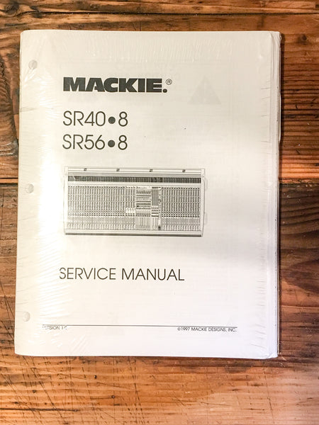 Mackie SR40-8 SR56-8 Mixer Service Manual *Original*