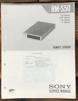 Sony RM-S50 Remote Control  Service Manual *Original*