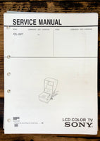 Sony FDL-250T Color TV  Service Manual *Original*