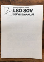 Luxman L80 L80V Integrated Amplifier  Service Manual *Original*