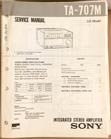 Sony TA-707M Amplifier  Service Manual *Original*