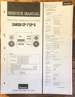 Sansui CP-5 CP-7 Stereo Service Manual *Original*