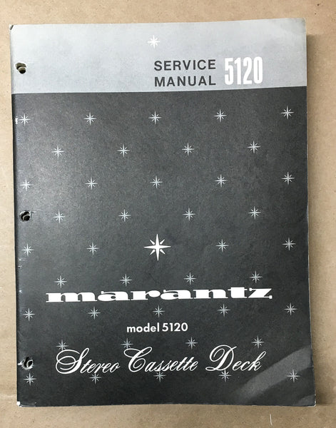 Marantz Model 5120 Cassette Service Manual *Original*