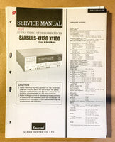 Sansui S-X1130 S-X1100 Receiver  Service Manual *Original*