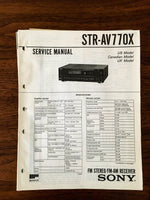 Sony STR-AV770X Receiver Service Manual *Original*