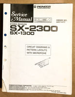 Pioneer SX-2300 Receiver Service Manual *Original*