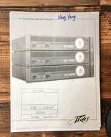 Peavey PV 900 1500 2600 Amplifier Owner / User Manual *Original* #1