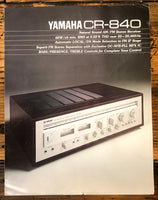 Yamaha CR-840 Receiver Dealer Brochure *Original*