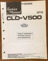 Pioneer CLD-V500 CD CDV LD Player  Service Manual *Original*
