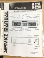 Kenwood KX-92W KX-92WB Cassette Tape Deck  Service Manual *Original*