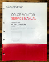 Goldstar CA-32 1466LRs Color Monitor Service Manual *Original*