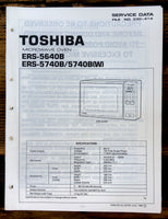 Toshiba ERS-5640B -5740B Microwave  Service Manual *Original*