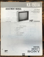 Sony KX-1901A TV  Service Manual *Original*