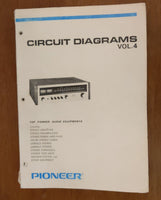 Pioneer Circuit Diagrams Vol. 4 1972 SA TX PL Amps Tuners Turntables 218 pages