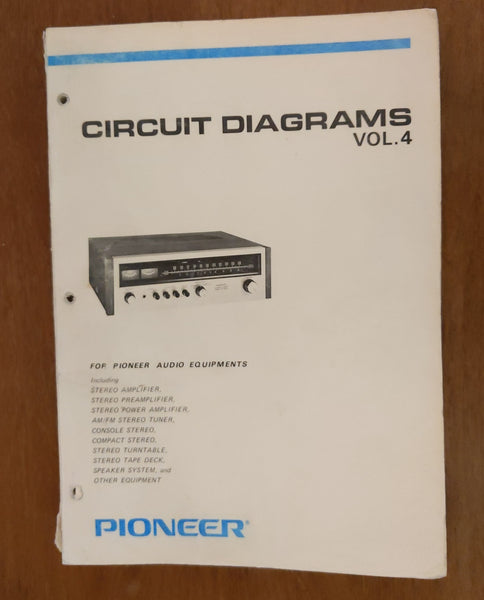Pioneer Circuit Diagrams Vol. 4 1972 SA TX PL Amps Tuners Turntables 218 pages