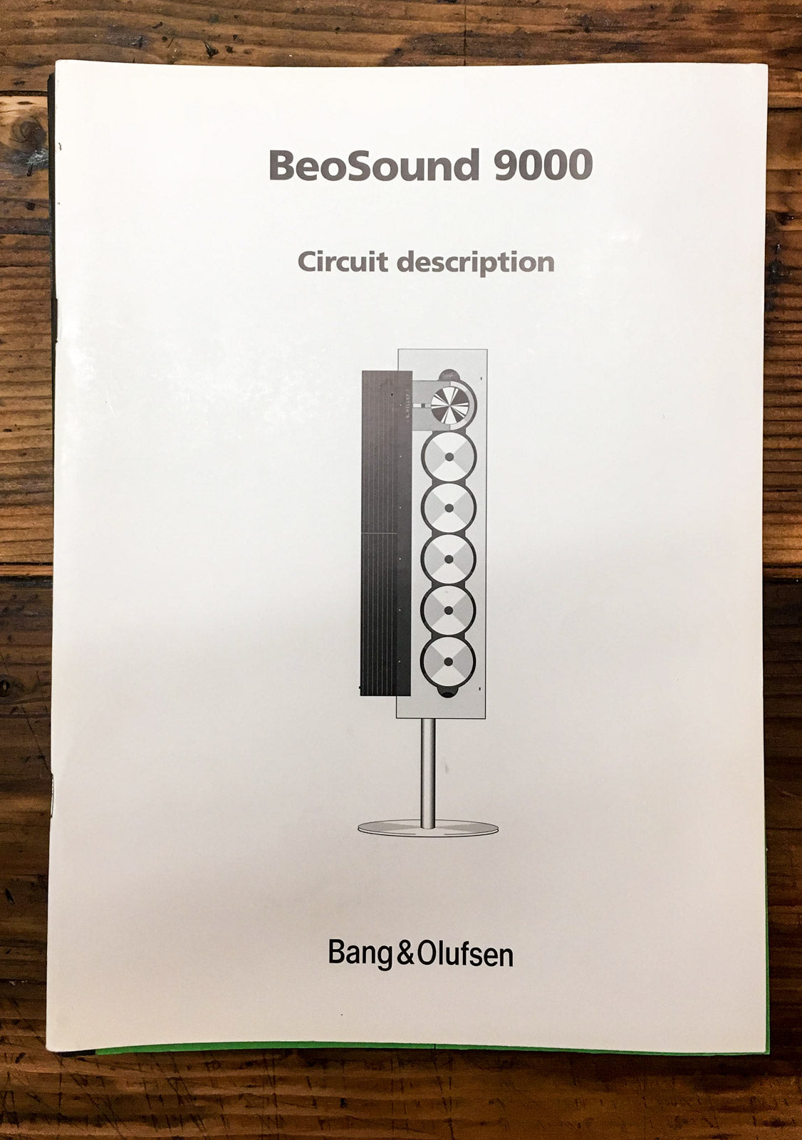 B&O Bang Olufsen Beosound 9000 CD Player  Circuit Description Manual *Original*