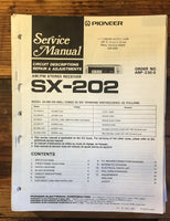 Pioneer SX-202 Receiver Service Manual *Original*