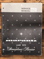 Marantz Model 2270 Receiver  Service Manual *Original* #1