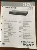 Sony ST-J300 Tuner Service Manual *Original*