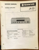 Sanyo JA 20 Amplifier Service Manual *Original*