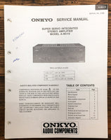 Onkyo A-8019 Amplifier  Service Manual *Original*