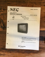 NEC Model HM-2750 Monitor Service Manual *Original*