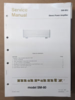 *Original* Marantz SM-80U SM-80 U Amplifier Service Manual