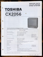 Toshiba CX2056 TV  Service Manual *Original*