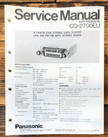 Panasonic CQ-2700EU Car Stereo  Service Manual *Original*