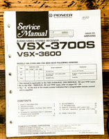 Pioneer VSX-3700S VSX-3600  Service Manual *Original*