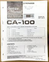 Pioneer CA-100 Amplifier Service Manual *Original*