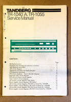 Tandberg TR-1040A TR-1055 Receiver Service Manual *Original*