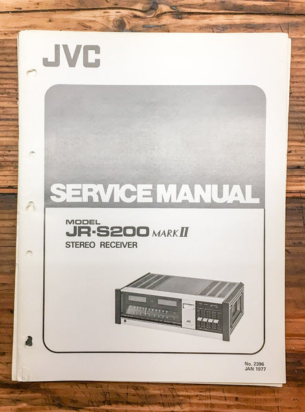 JVC JR-S200 Mark II Receiver  Service Manual *Original*