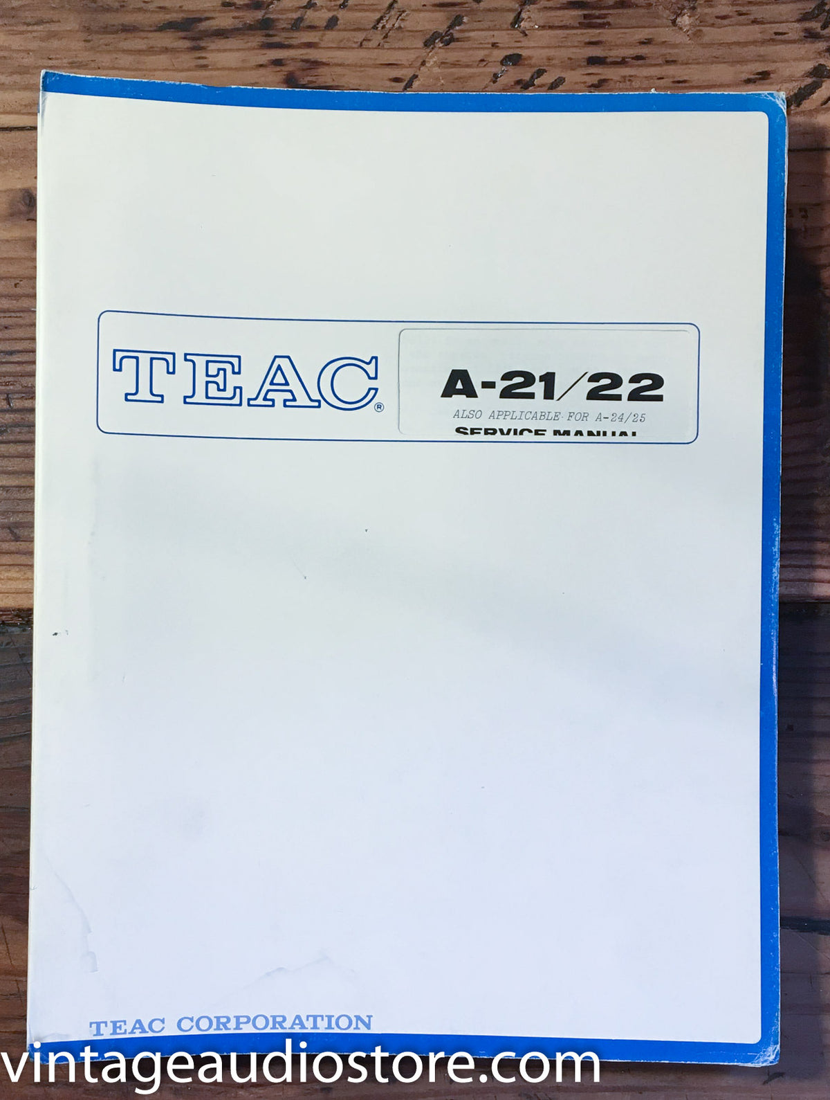 Teac A-21 A-22 Cassette  Service Manual *Original*