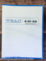 Teac A-21 A-22 Cassette  Service Manual *Original*