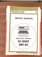 Pioneer SX-1000T SMT-84 Receiver Amplifier Service Manual *Original*