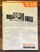 Sony TC-530  Service Manual *Original*