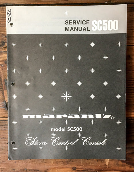 Marantz SC-500 SC500 Preamp / Preamplifier Service Manual *Original*