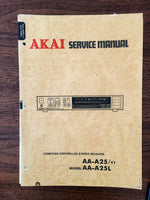 Akai AA-A25 AA-A25L Receiver Service Manual *Original*